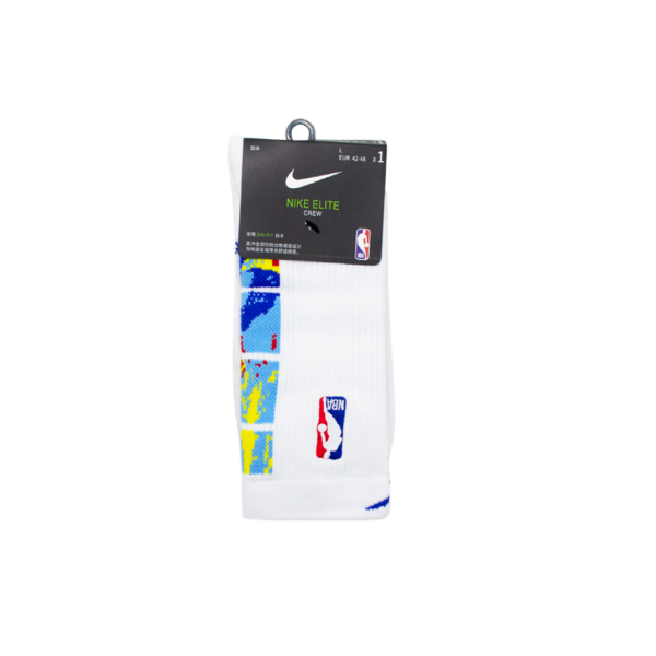 Medias Nike Elite NBA Crew - NETS White - Imagen 2