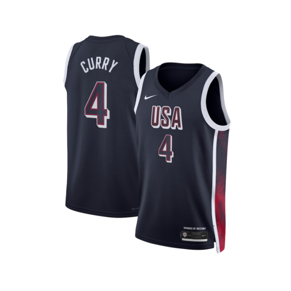 Camiseta Nike Team USA "24 - Curry (Blue)