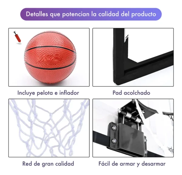 MINI HOOP Slam Jam + pelota de regalo - Imagen 4